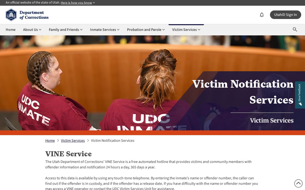 Utah VINE custody notifications connected to Emery County arrests