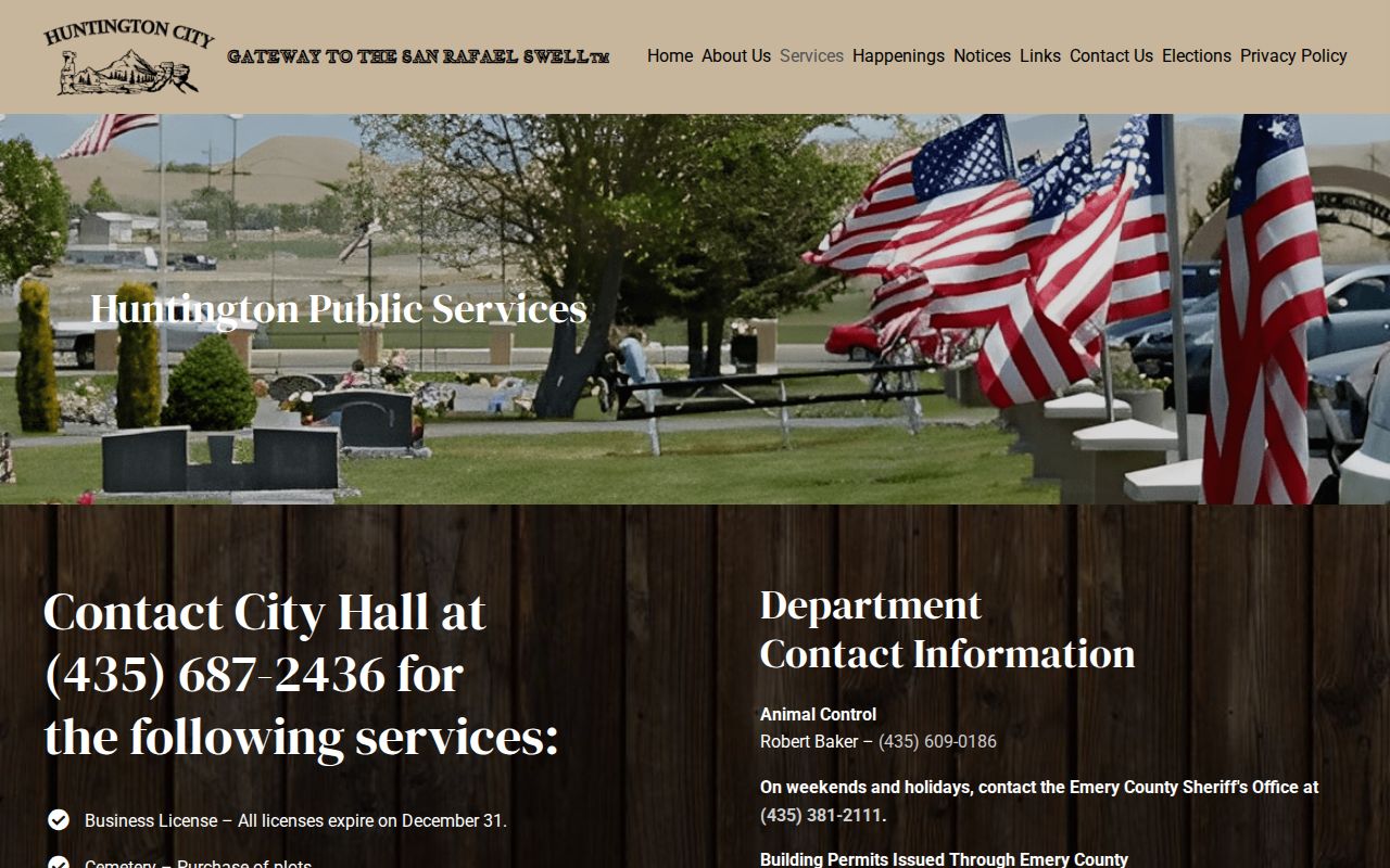 Huntington criminal records routing to Emery County Sheriff