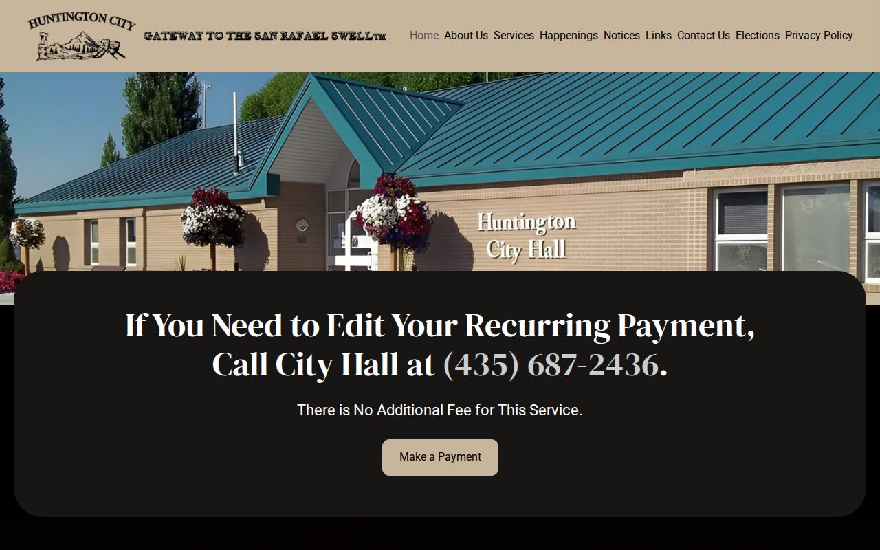 Huntington criminal history city page in Emery County